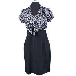 Classy Mixed Media Dress (8)